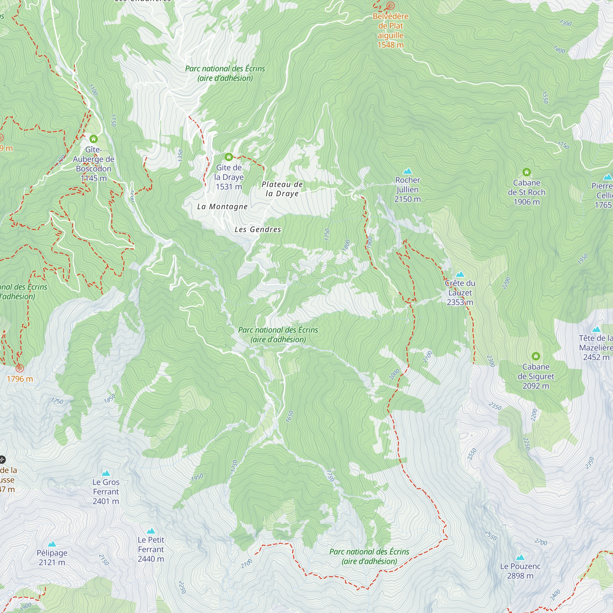 Cabane de Fumoras map