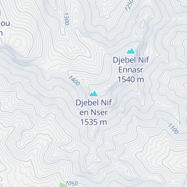 Map of Djebel Nif en Nser