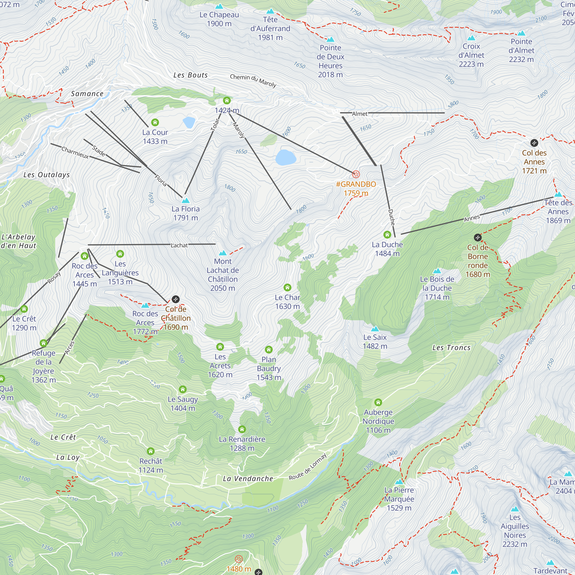 Le Char map