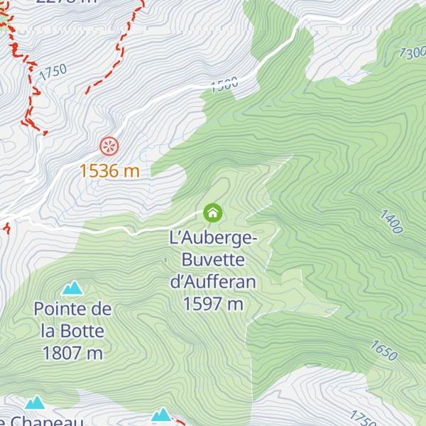 Map of L’Auberge-Buvette d’Aufferan