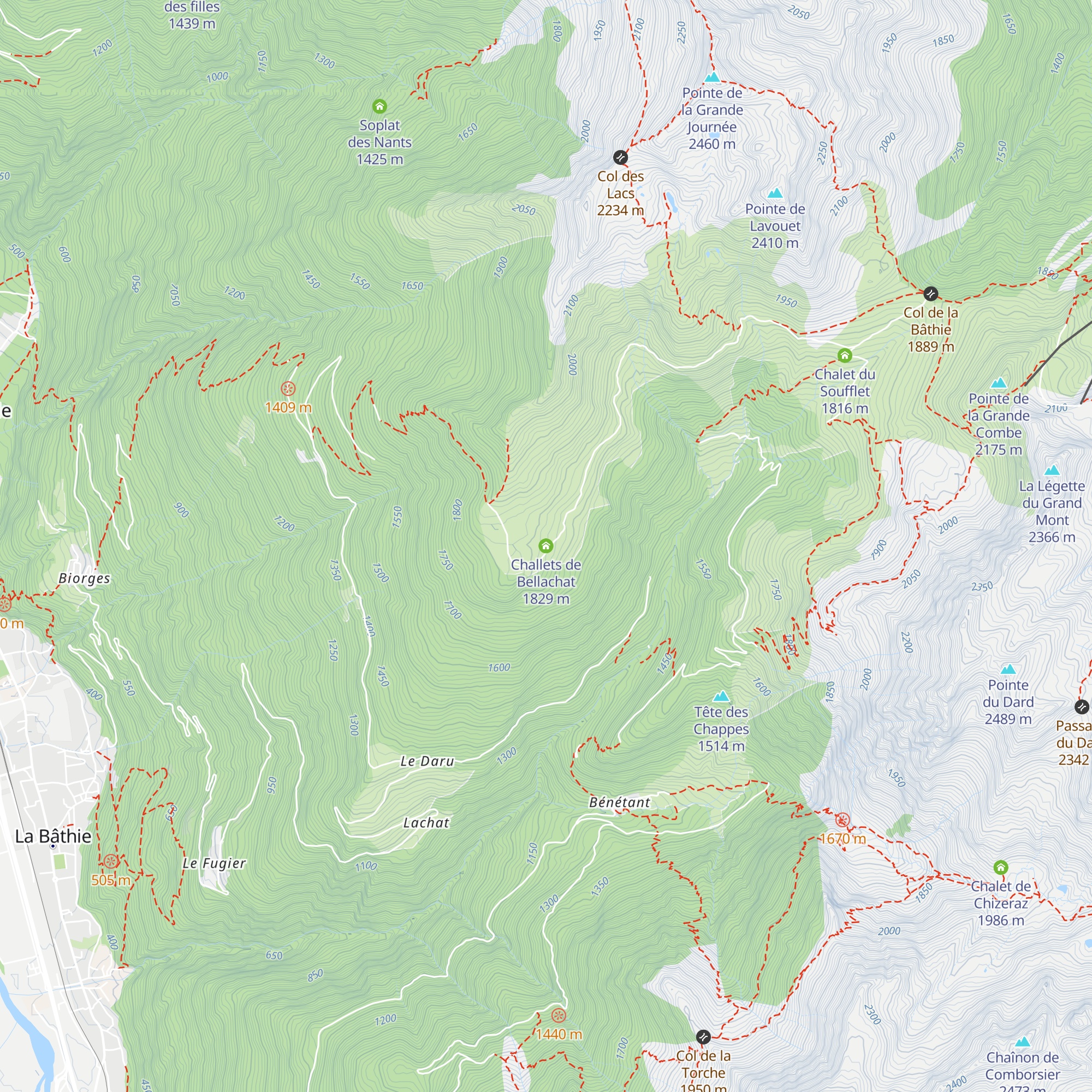 Challets de Bellachat map