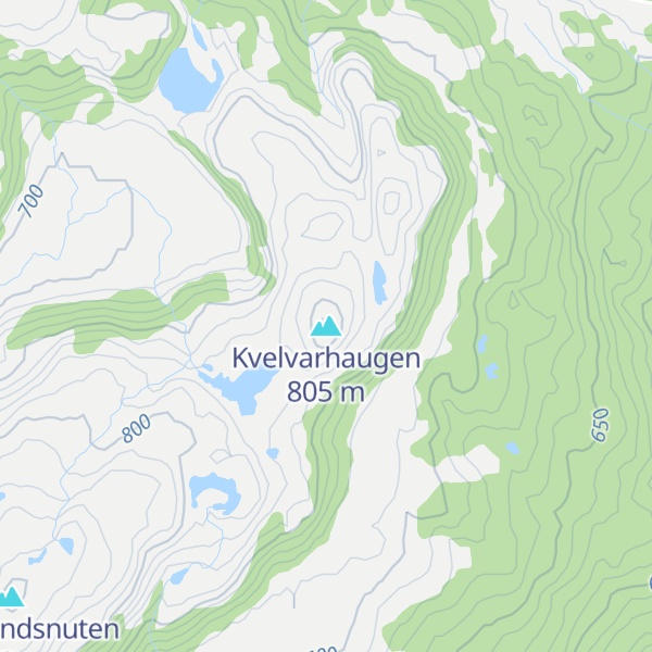 Map of Kvelvarhaugen