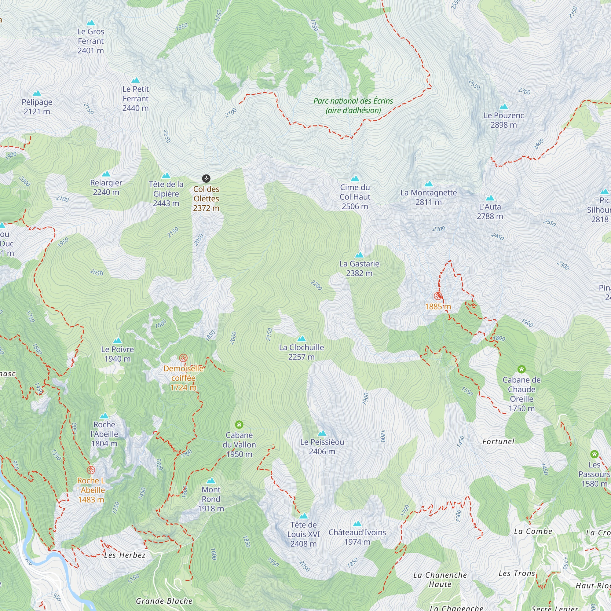 Cabane de Font Froide Neuve map
