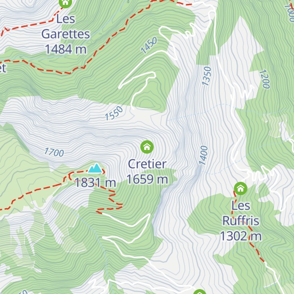 Map of Cretier