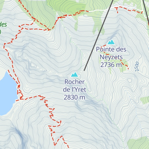 Map of Rocher de l’Yret