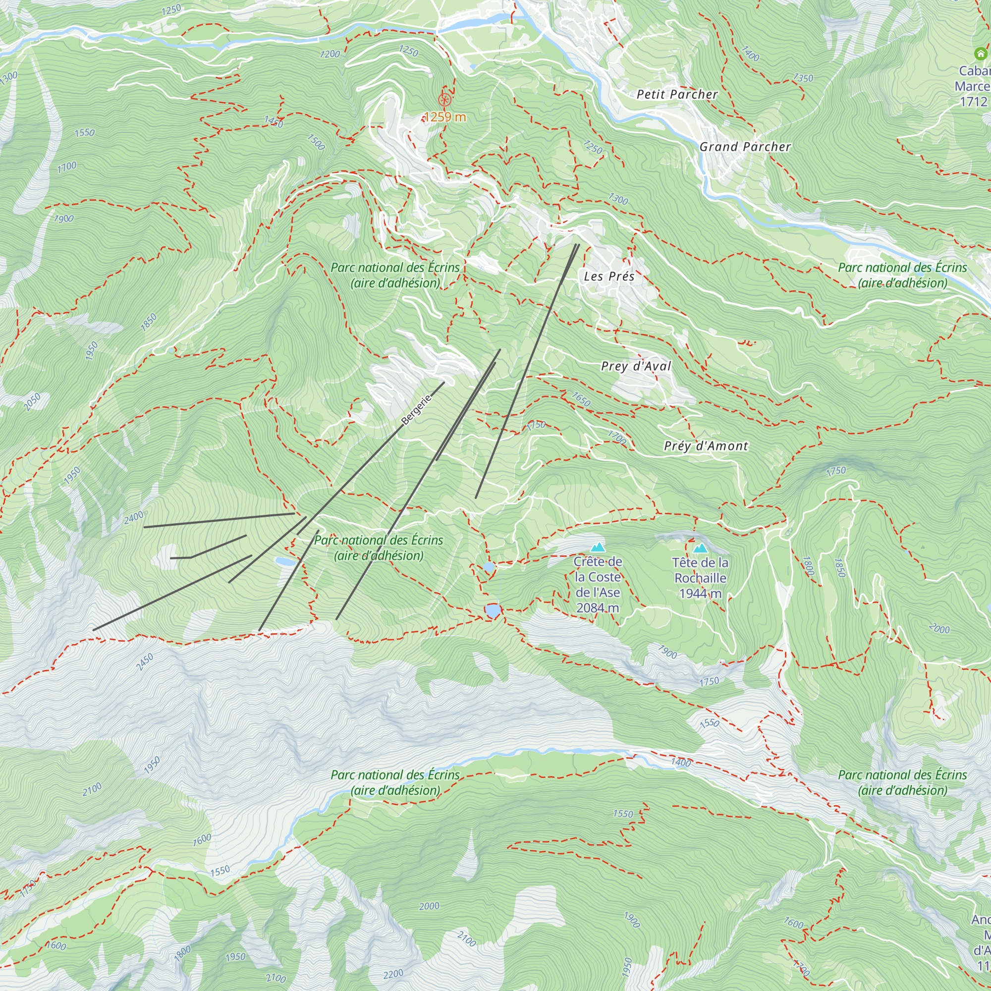 L'Étoile des Neiges map