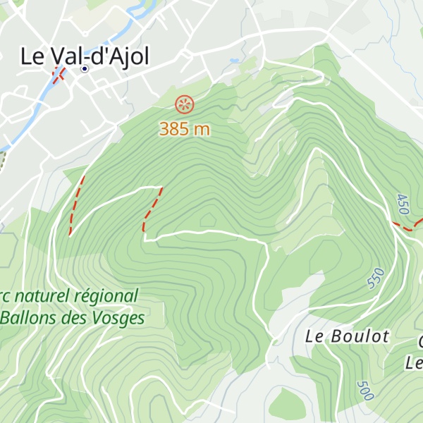 Map of La Côte d'Agnal