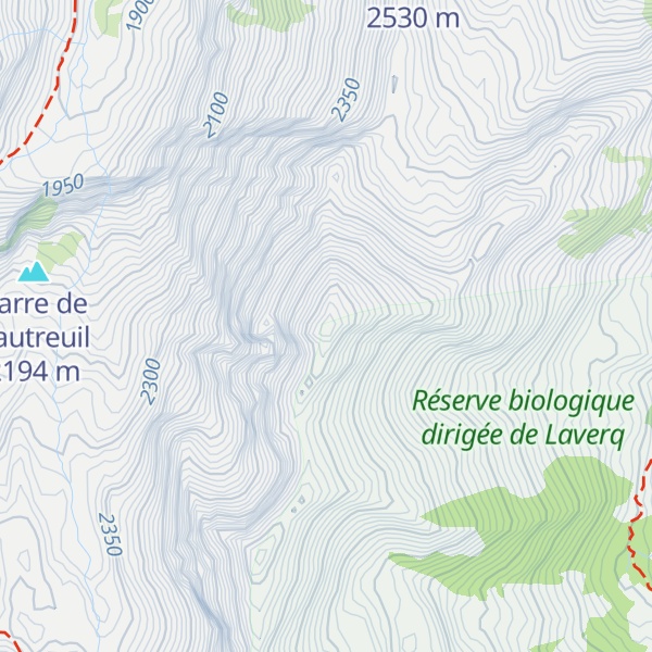 Map of Tête de Chabrière