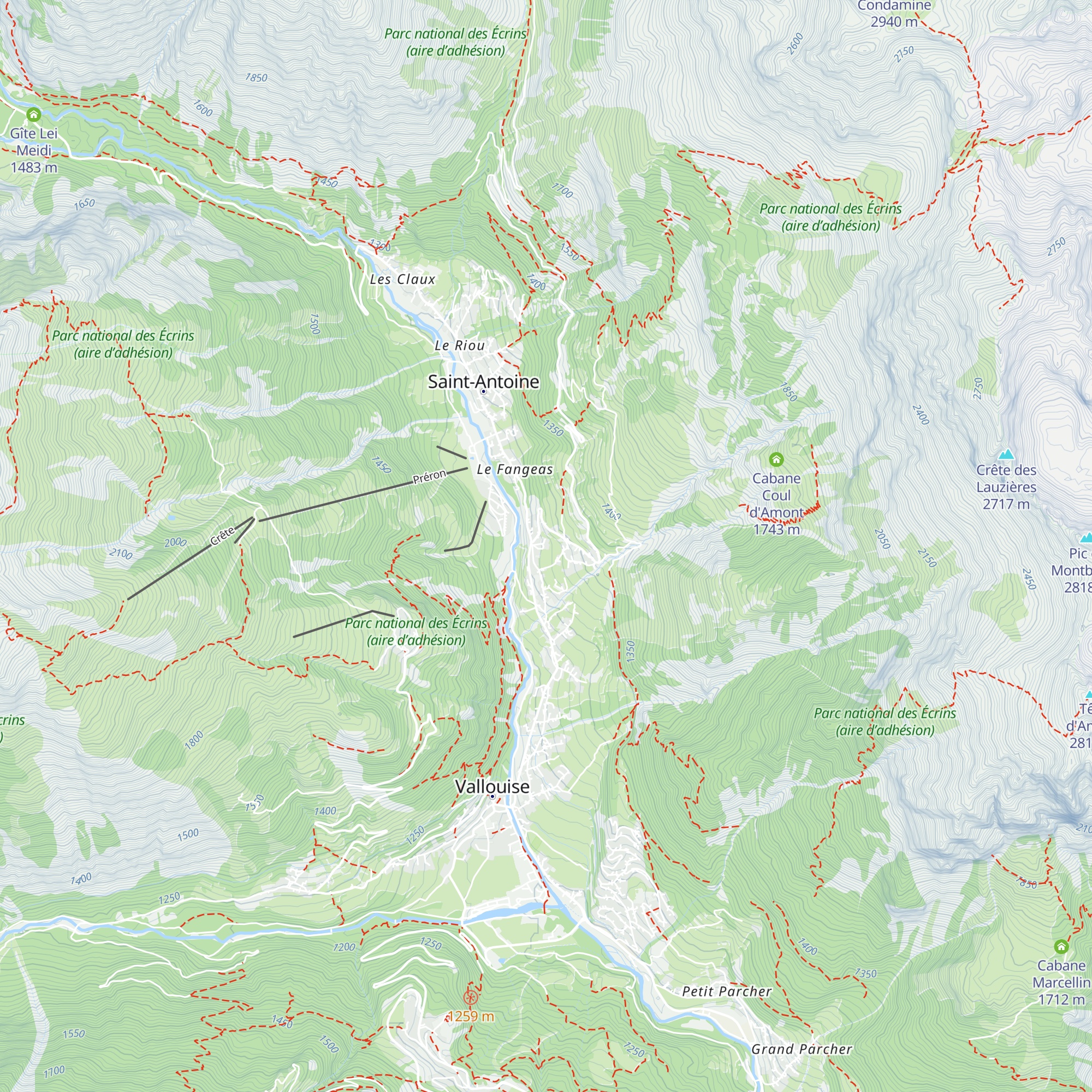 Chalet Alpin L'Eychauda map