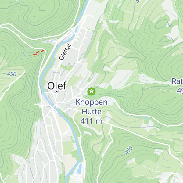 Map of Knoppen Hütte