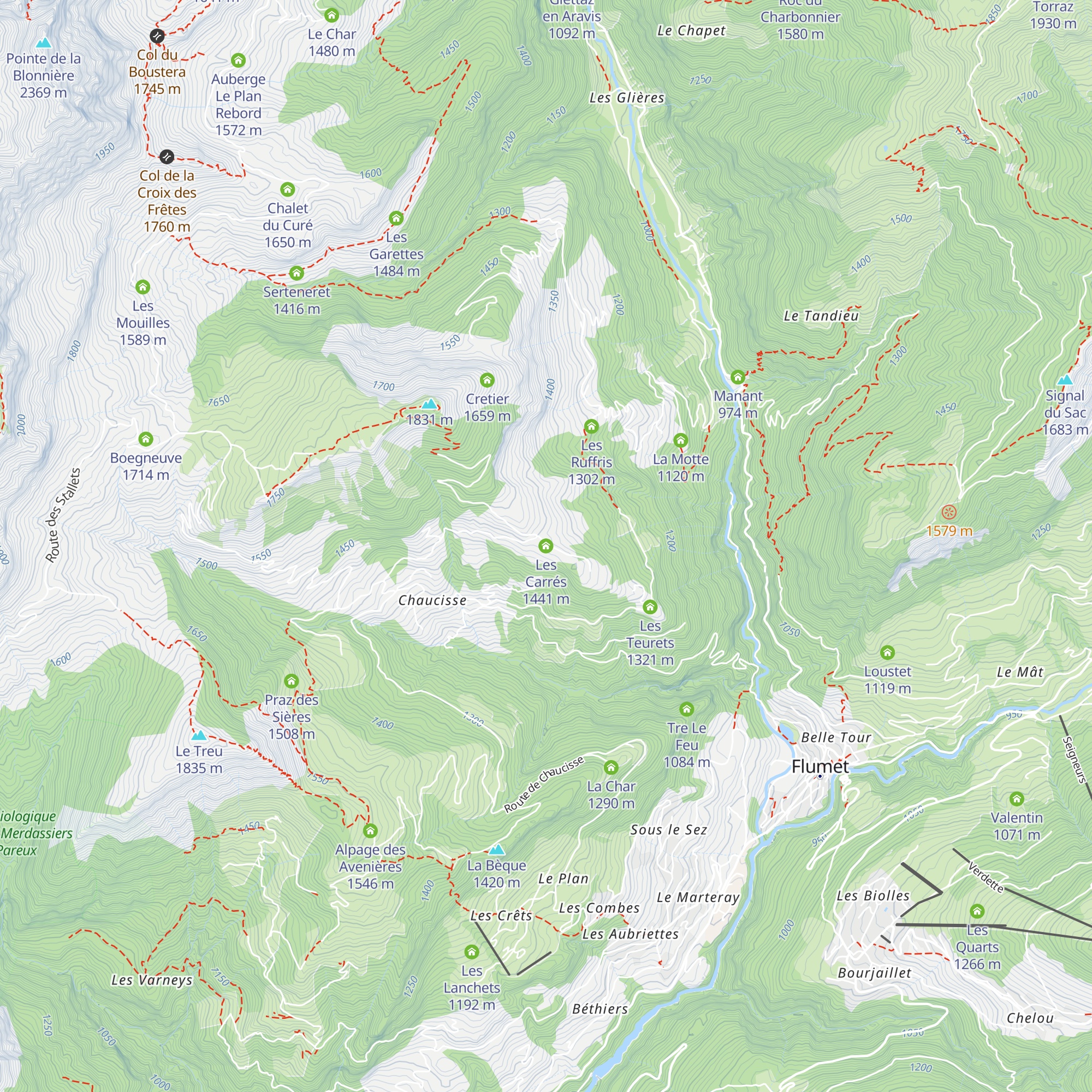 Les Carrés map