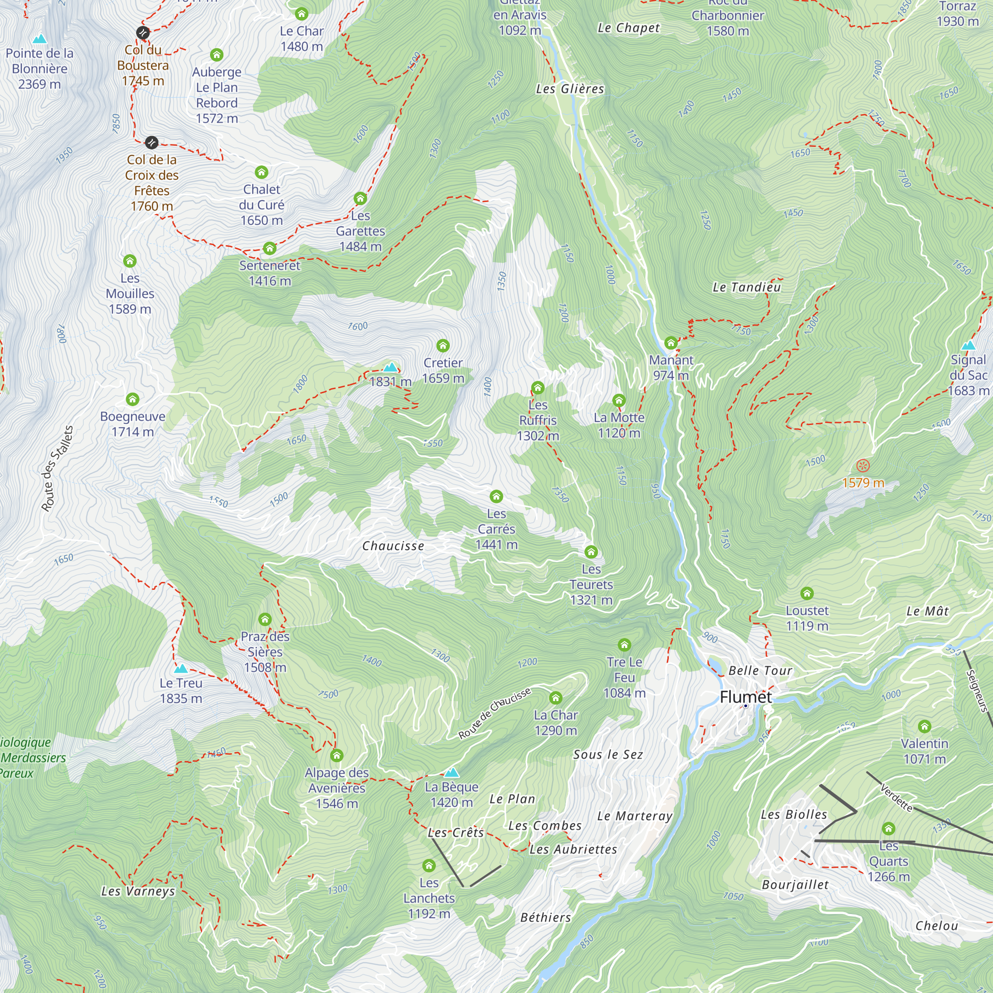 Les Carrés map