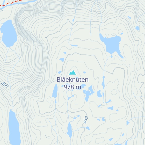 Map of Blåeknuten