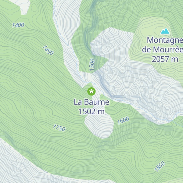 Map of La Baume