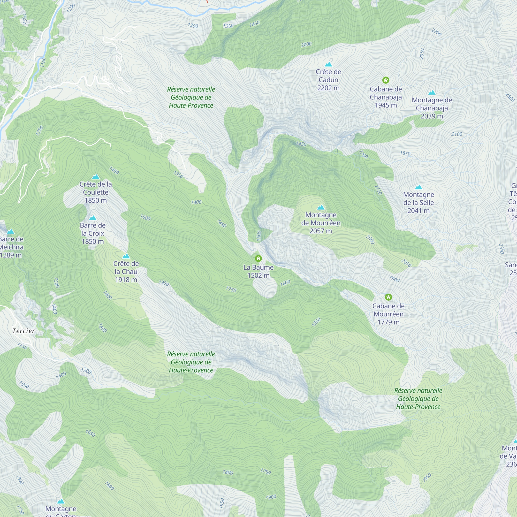 La Baume map
