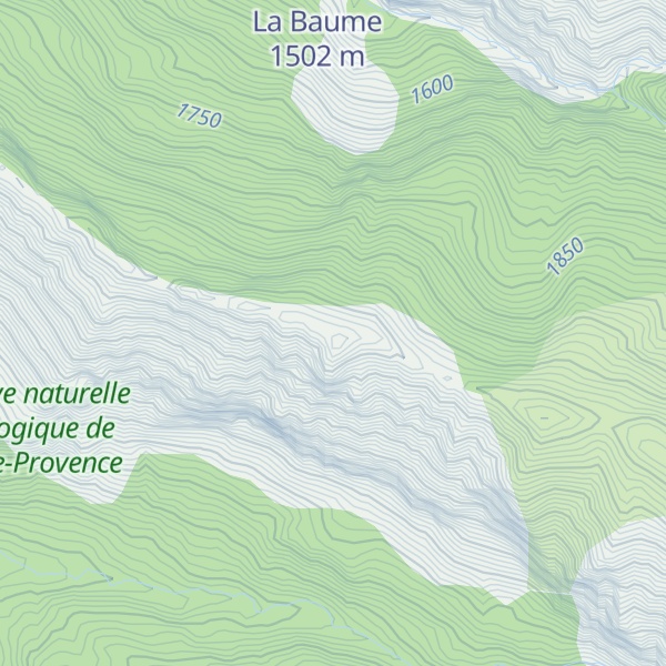 Map of Mourre Gros