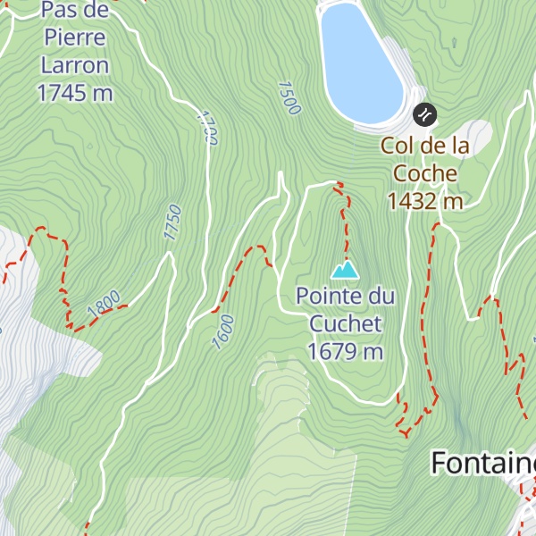 Map of Refuge Communal de Lachat