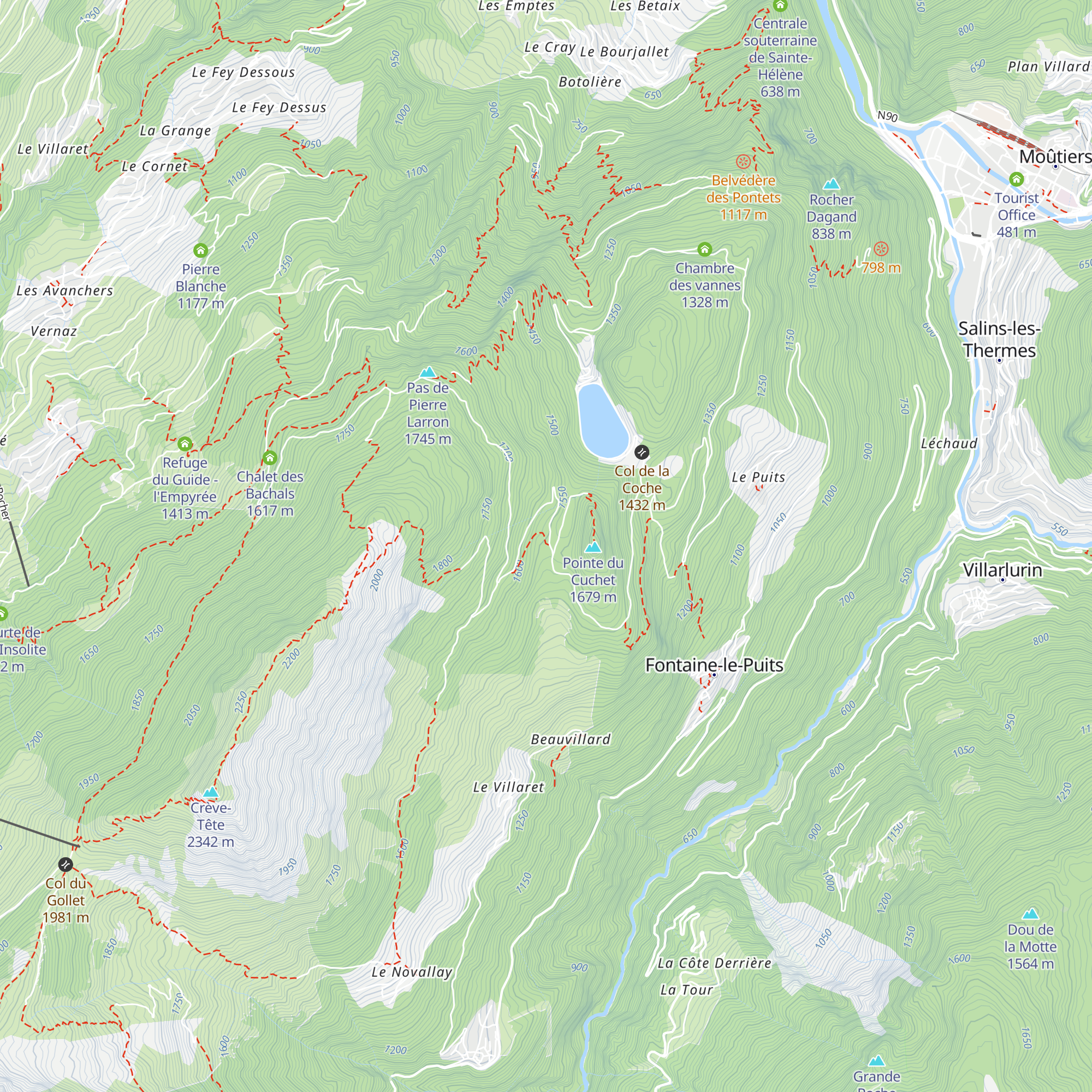 Refuge Communal de Lachat map