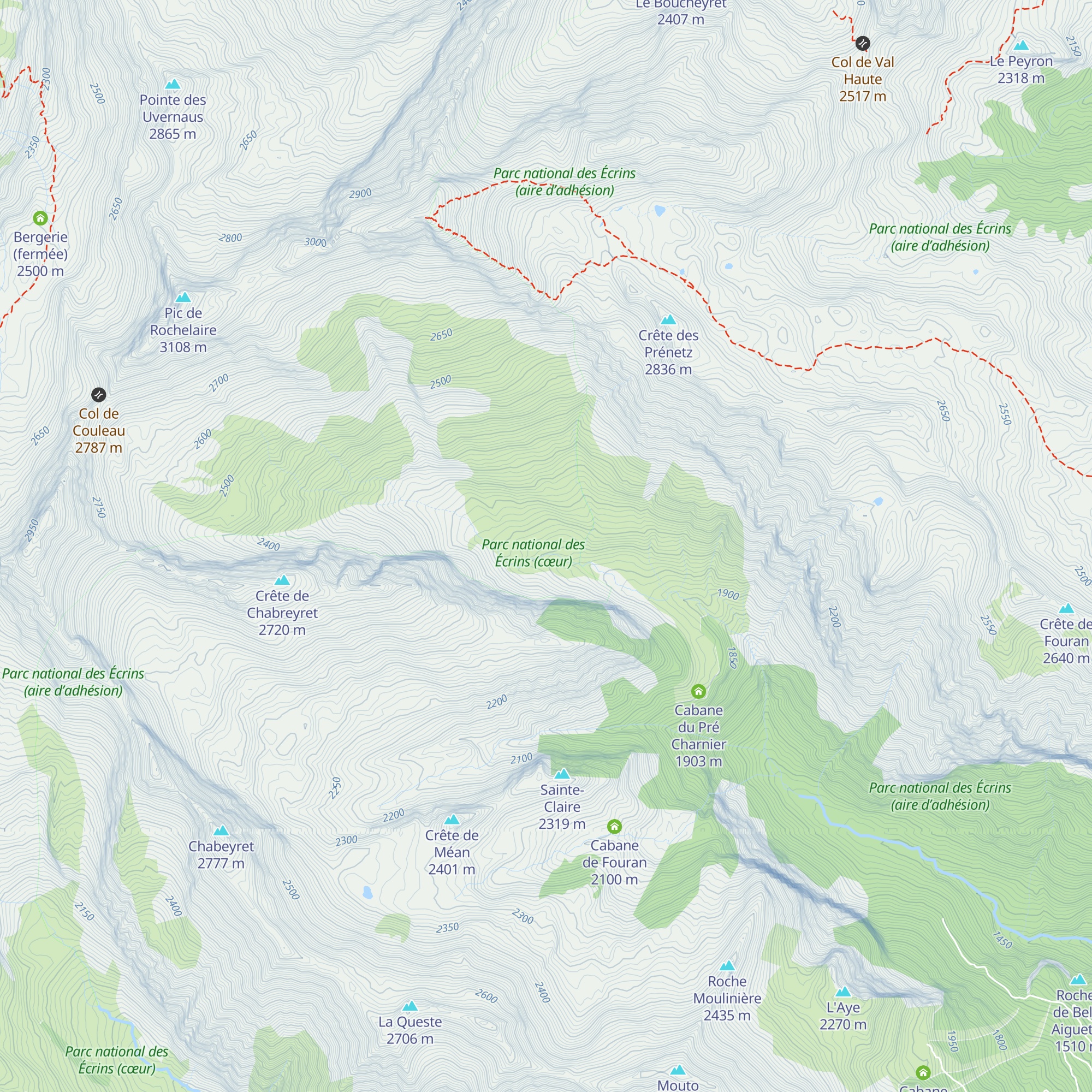 Cabane de Chateauroux ou du Couleau map