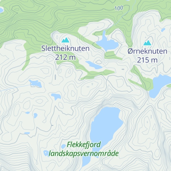 Map of Øykjeheia