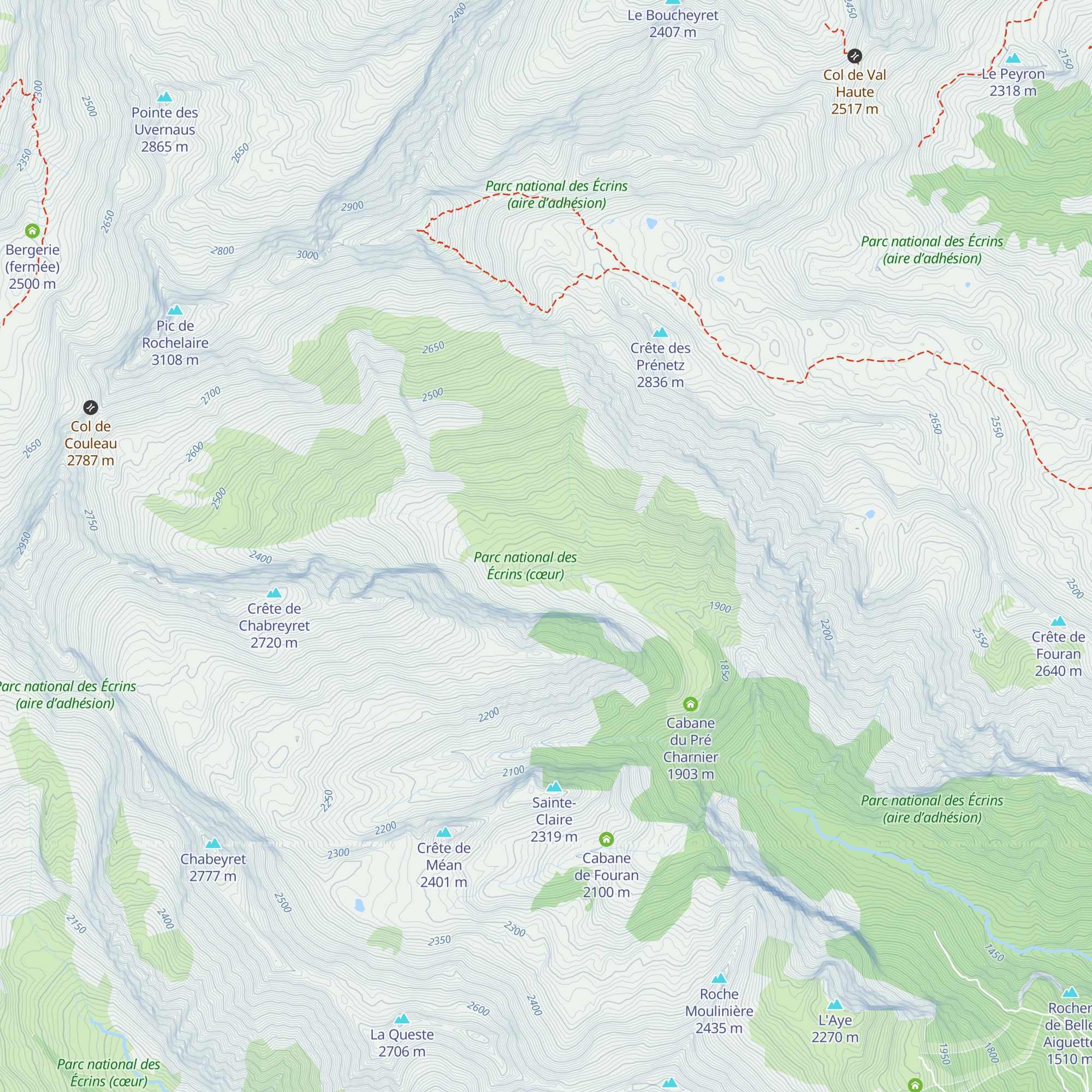 Cabane de Chateauroux ou du Couleau map