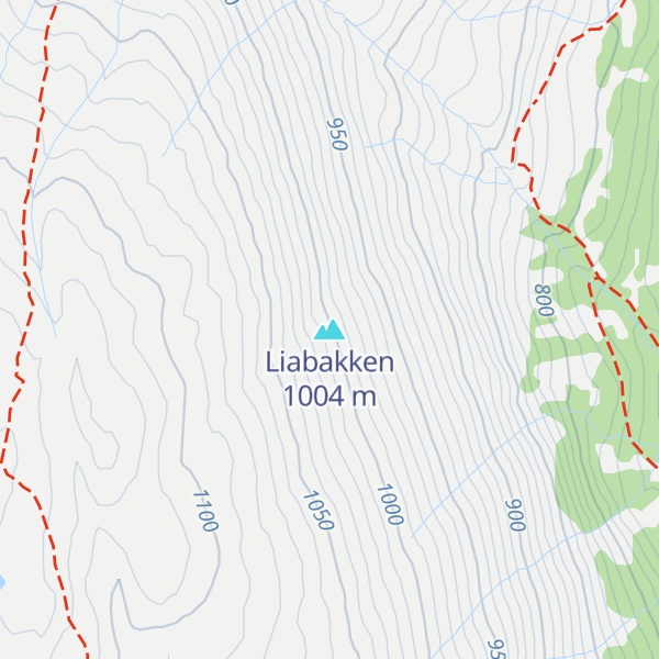 Map of Liabakken