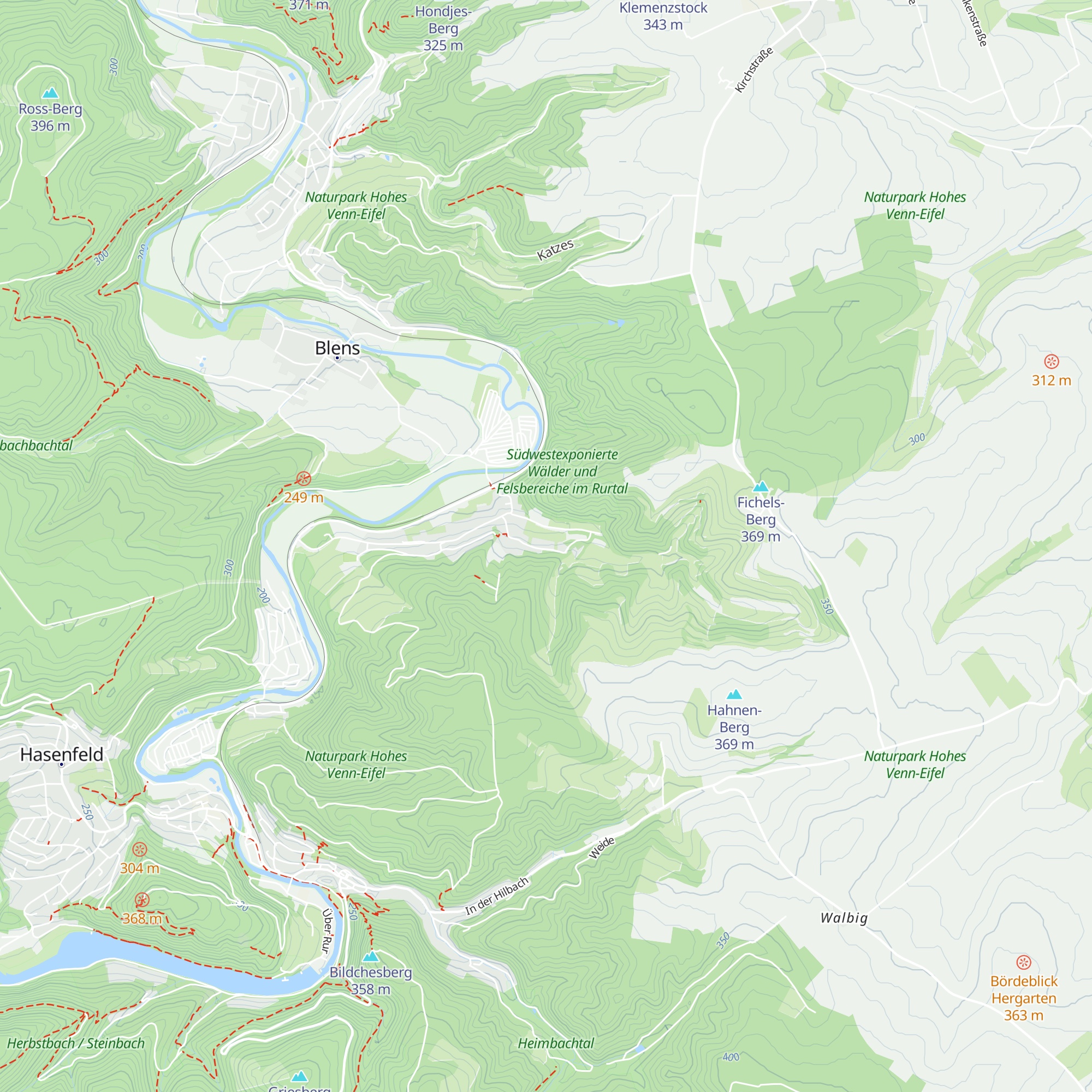 Duisburger Eifelhütte map