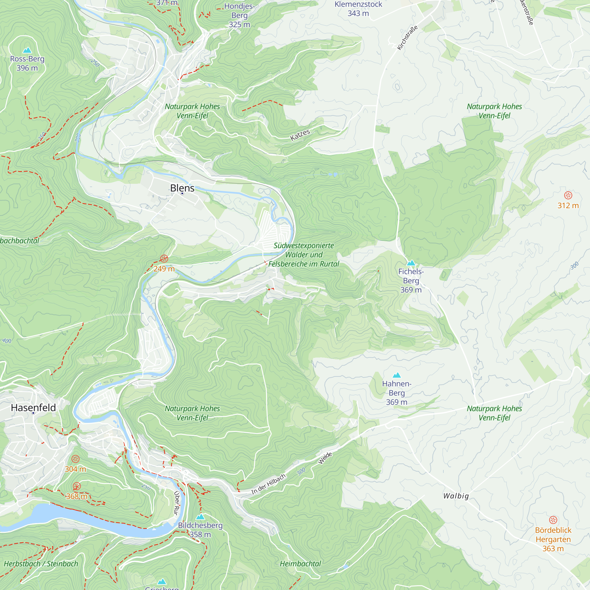 Duisburger Eifelhütte map