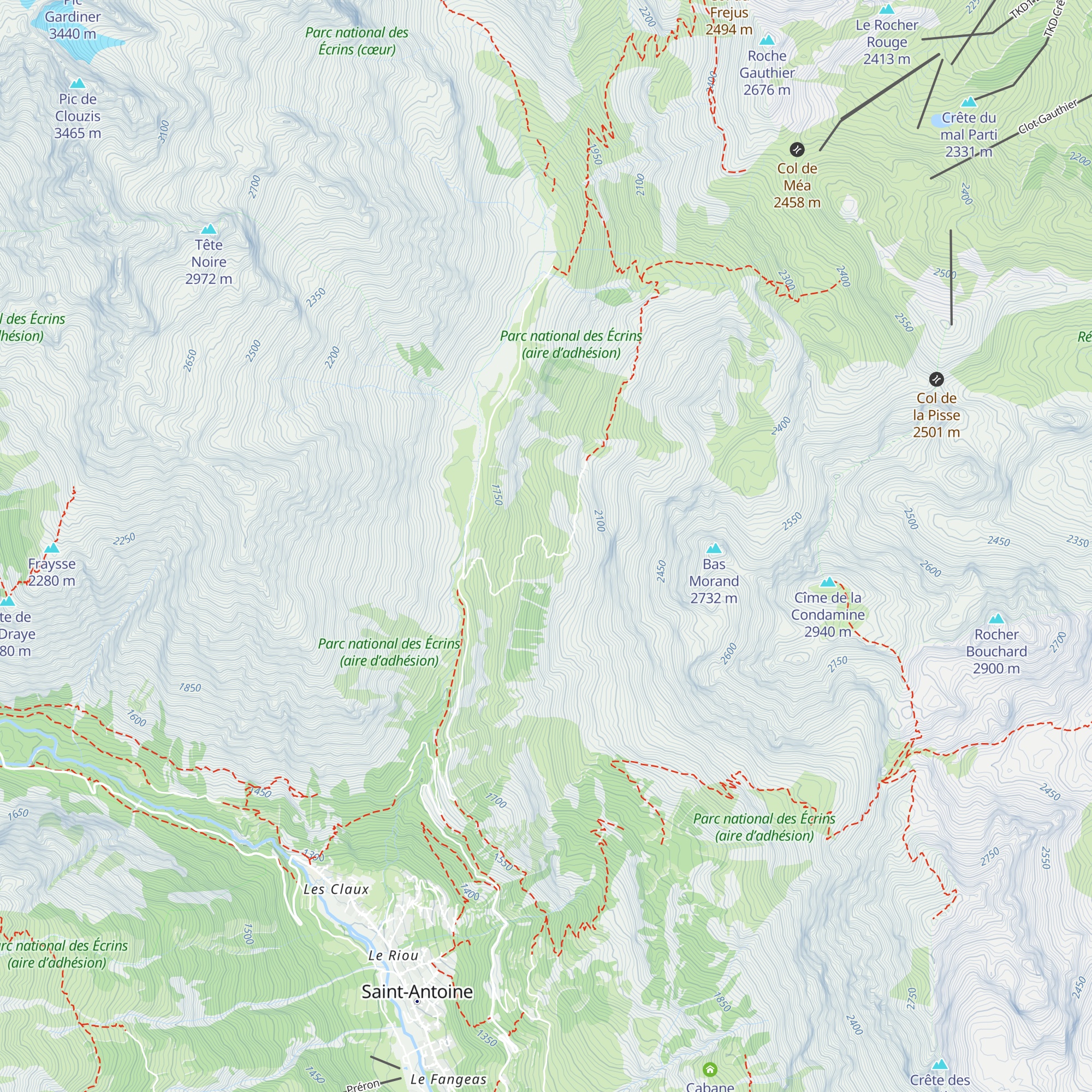 Les Près du Rocher map