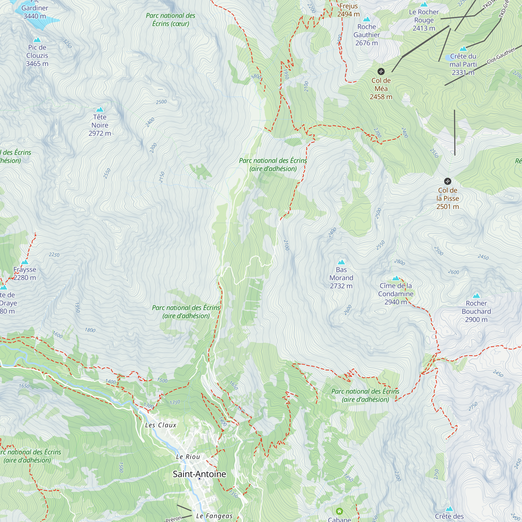 Les Près du Rocher map