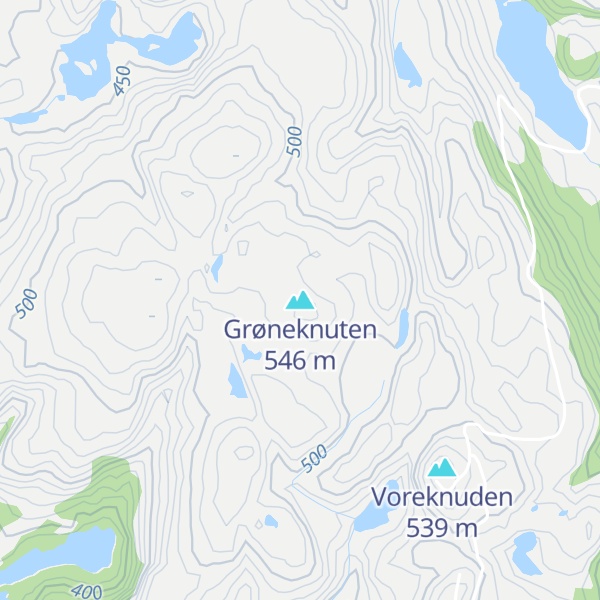 Map of Grøneknuten