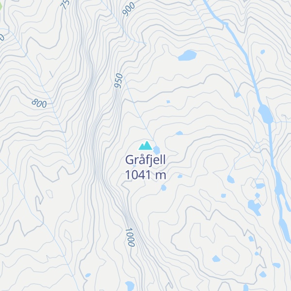 Map of Gråfjell