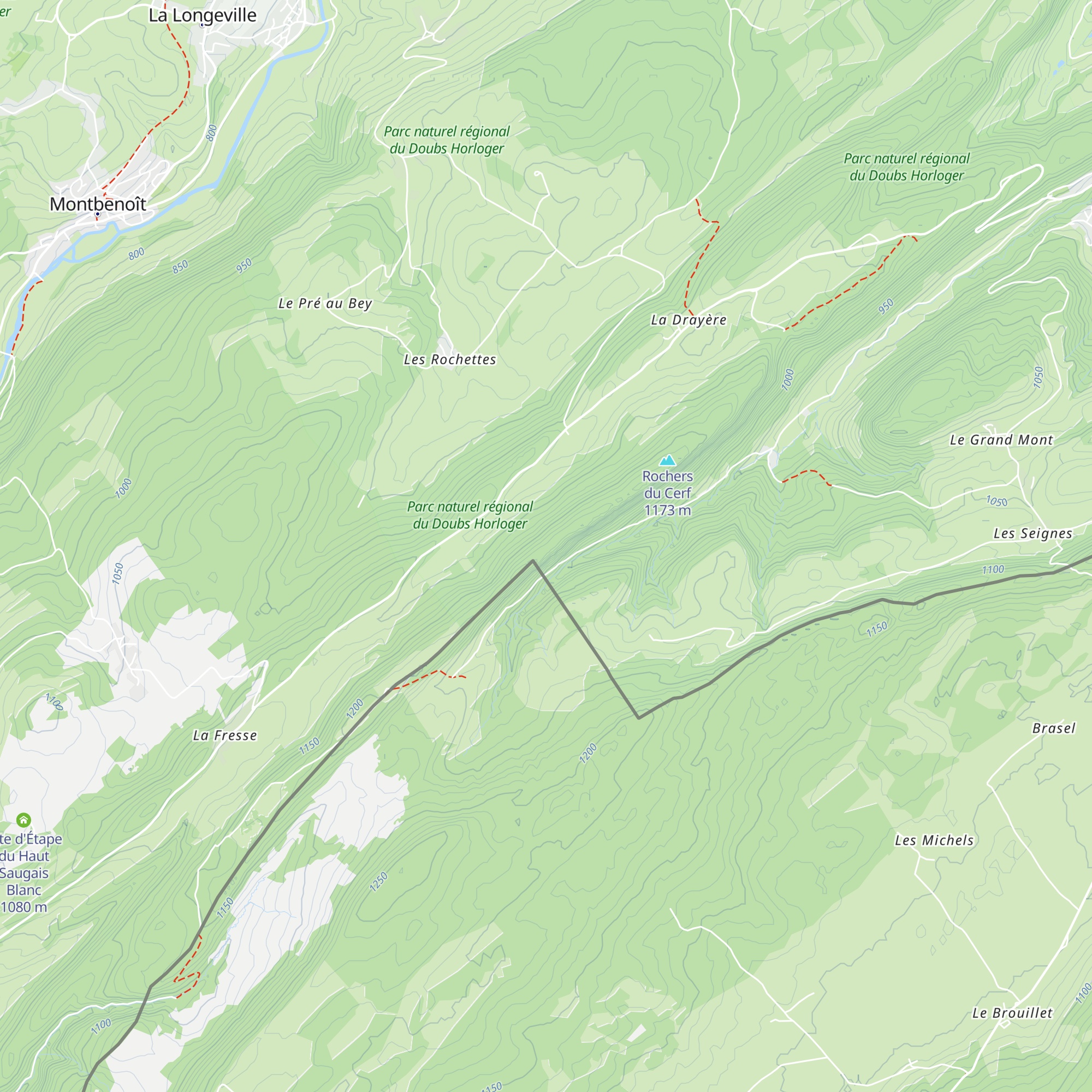 Refuge du cerf map