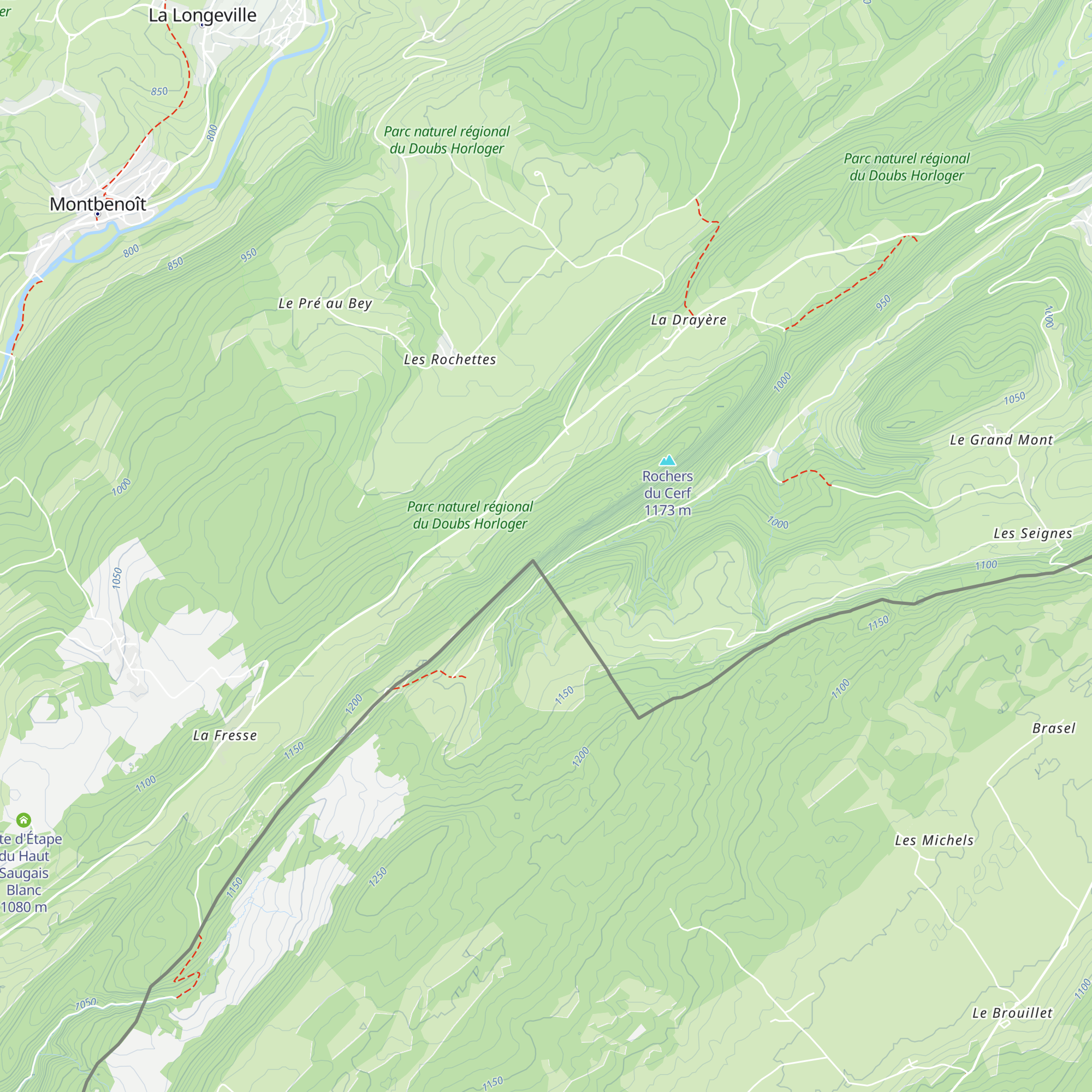 Refuge du cerf map