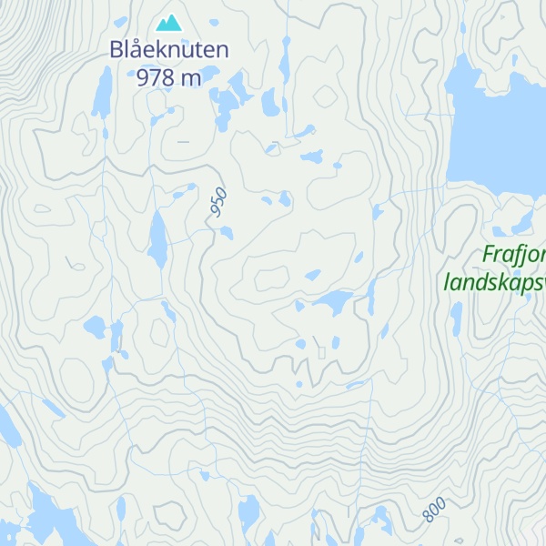 Map of Blåfjell