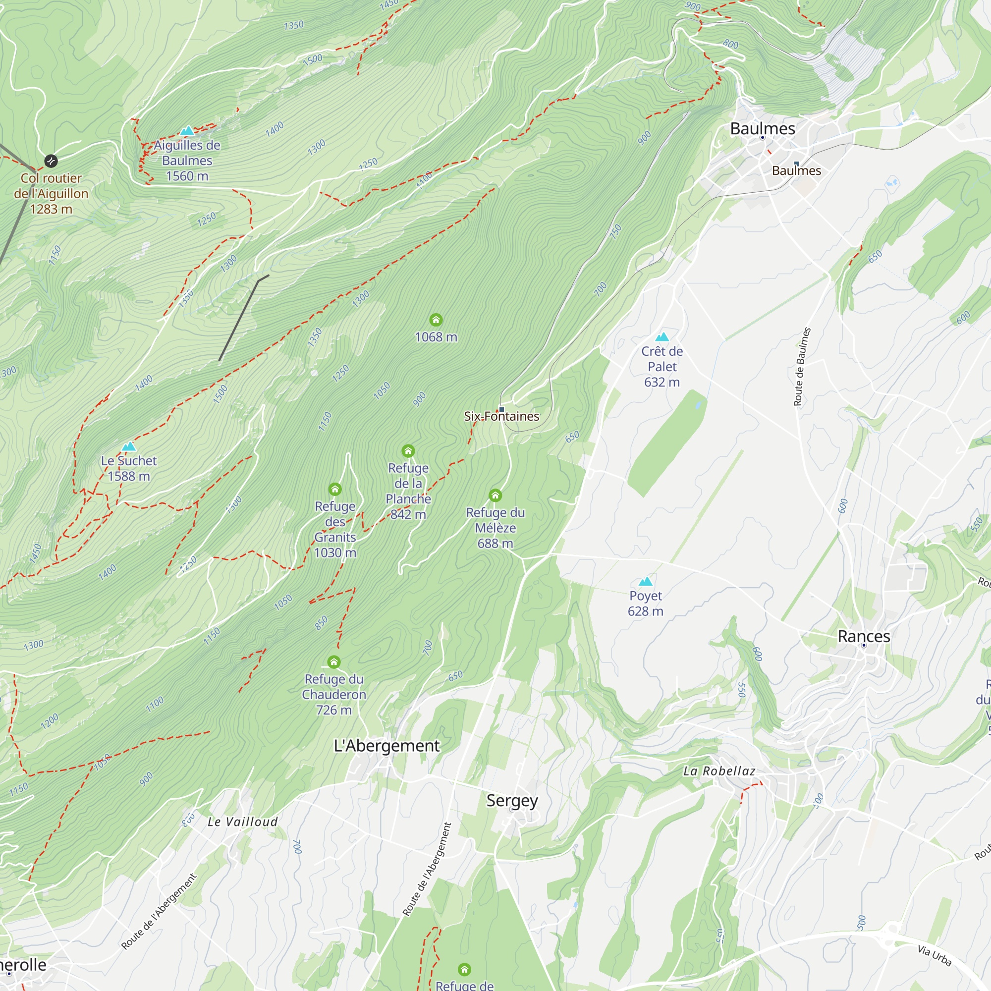 Refuge du Mélèze map
