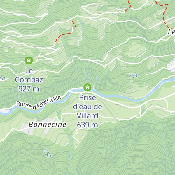 Map of Prise d'eau de Villard