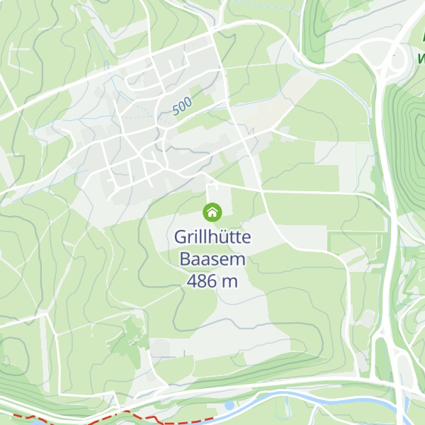 Map of Grillhütte Baasem