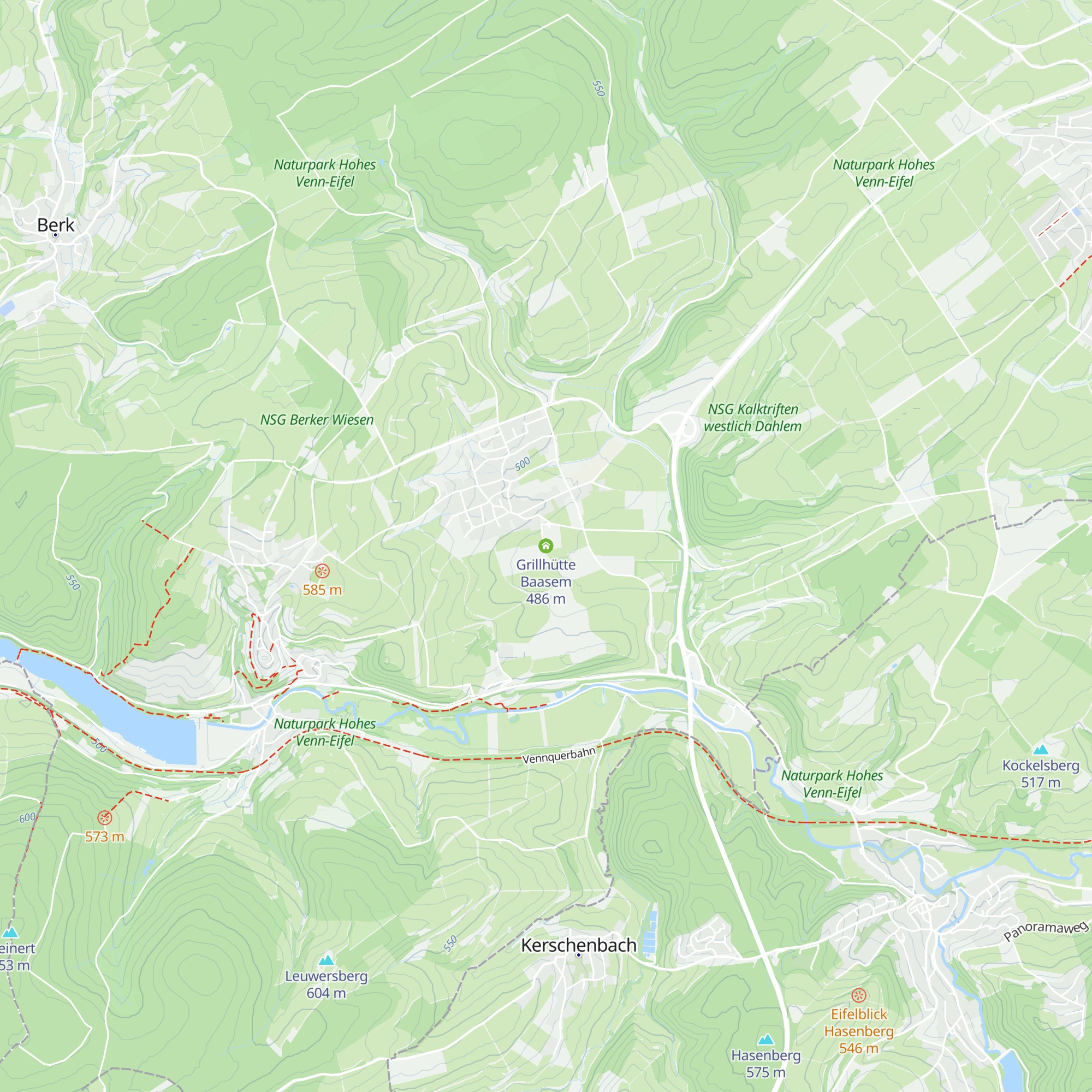 Grillhütte Baasem map