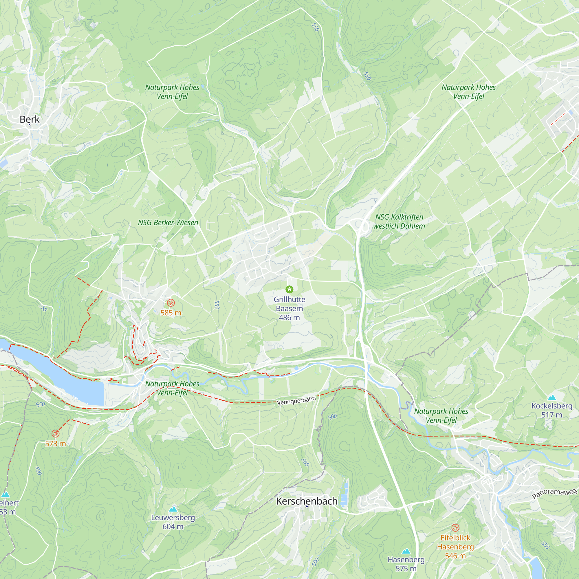 Grillhütte Baasem map