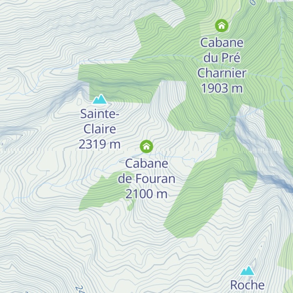 Map of Cabane de Fouran
