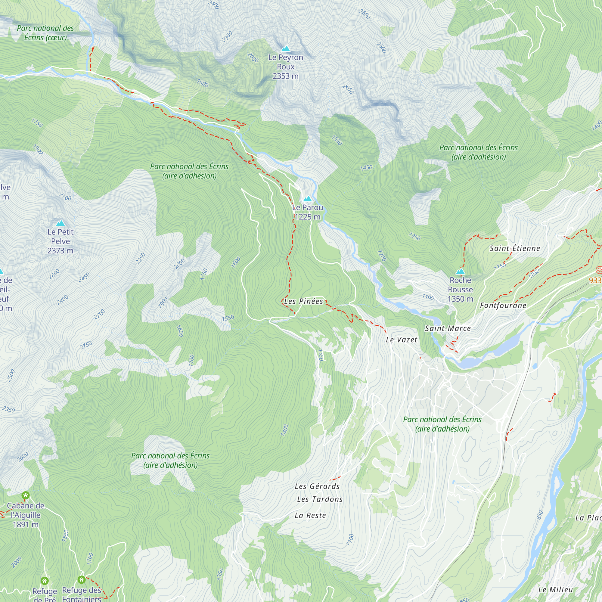 Gîte de la Pinée map