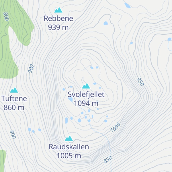 Map of Svolefjellet