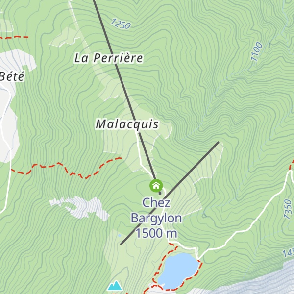 Map of Chalet de Malacquis