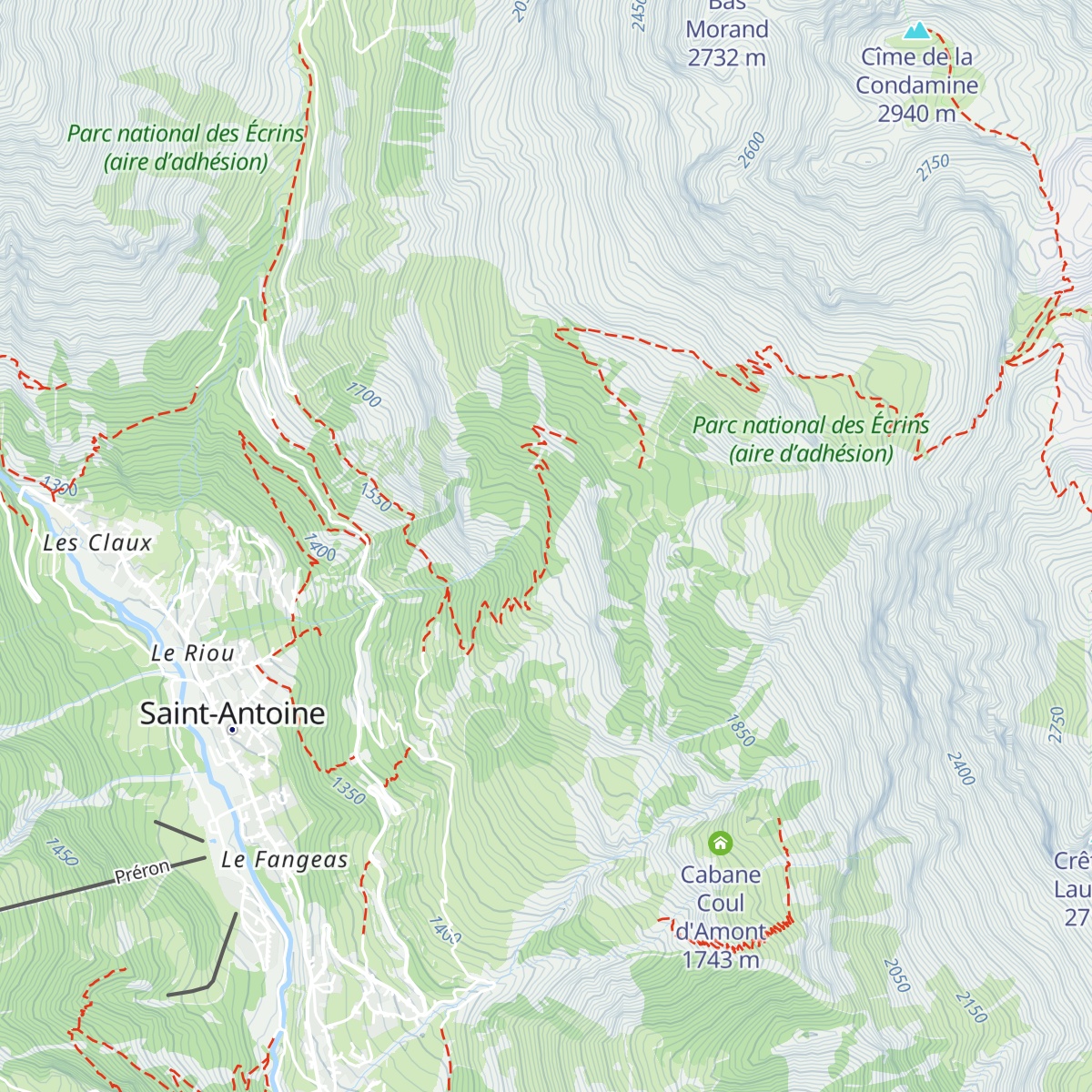 Cabane de Chouvet map