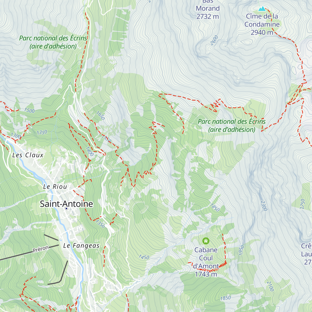 Cabane de Chouvet map