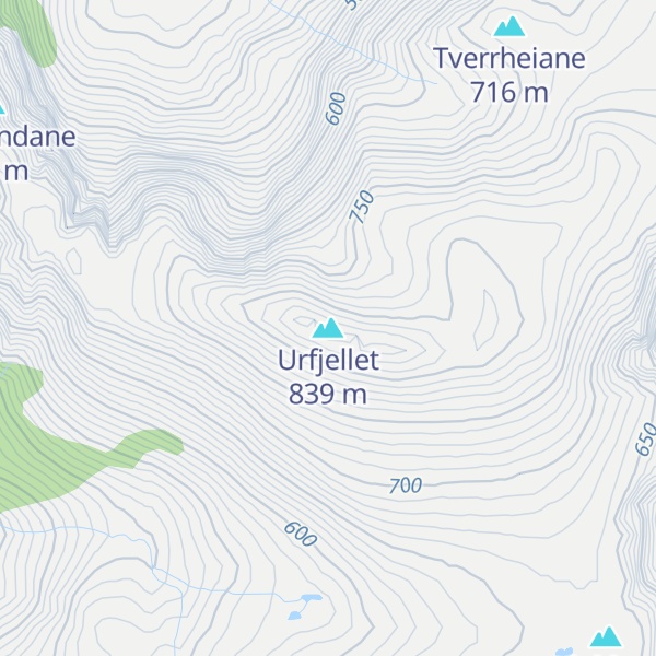 Map of Urfjellet
