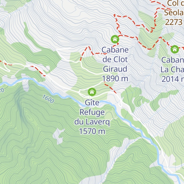 Map of Gîte Refuge du Laverq