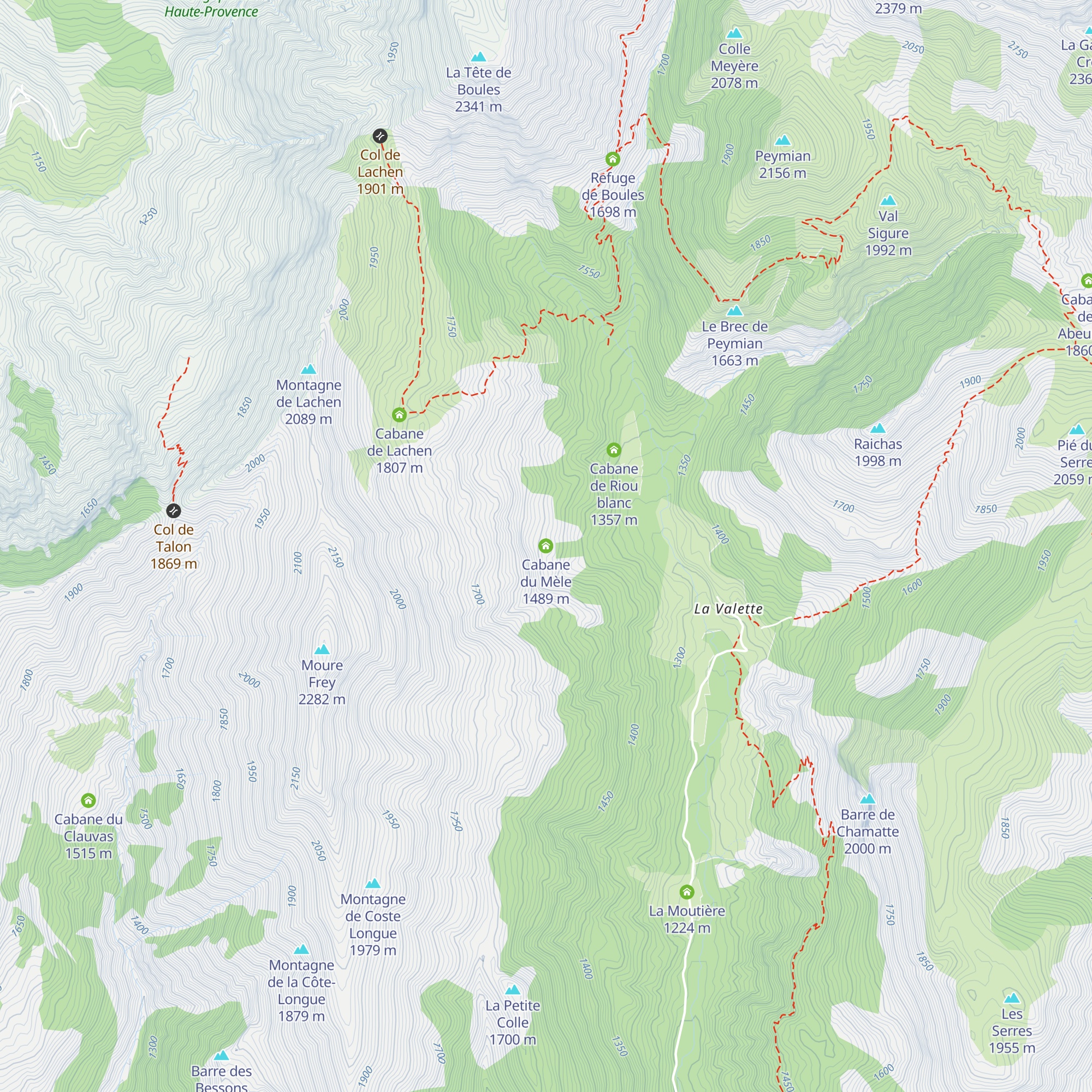 Cabane du Mèle map