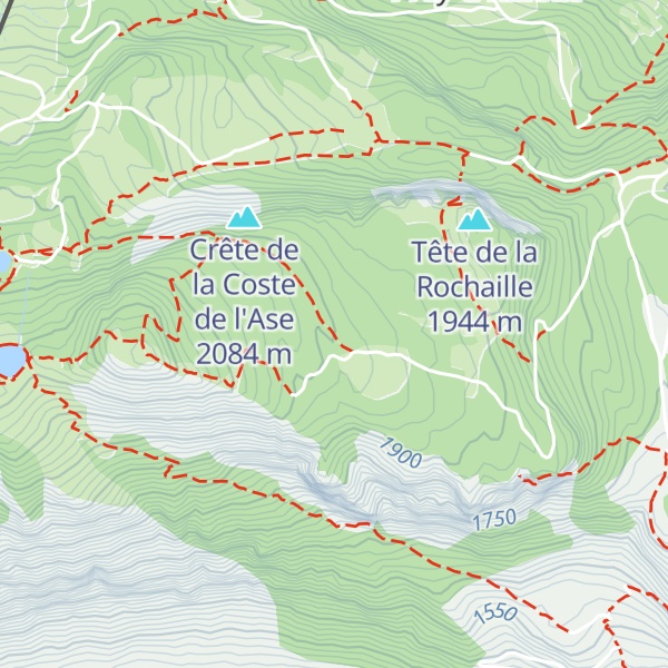 Map of Rocher Roux